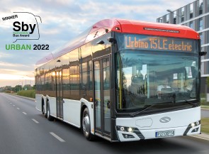 Urbino 15 LE electric won the Urban category and received the prestigious Sustainable Bus Award 2021 for the most innovative buses and coaches launched in Europe
