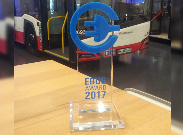 EBUS Award 2017 za wkład w rozwój bezemisyjnej komunikacji miejskiej
