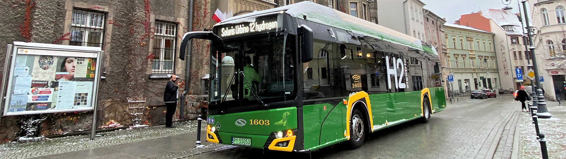 Solaris hydrogen buses in yet another city. Solaris Urbino hydrogen head to Wałbrzych, Poland.