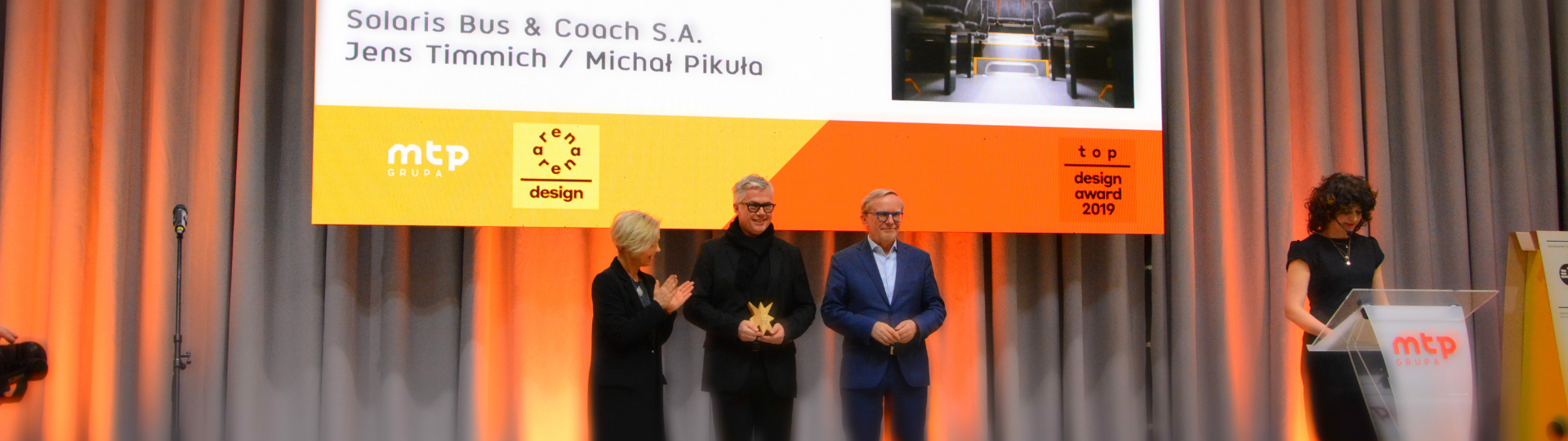 Solaris Urbino 12 LE lite hybrid z nagrodą Top Design Award 2019