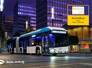 The Urbino 18 hydrogen was&nbsp;selected as&nbsp;the winner of&nbsp;the prestigious busplaner Innovation Award 2025 in&nbsp;the “Hydrogen Bus” category