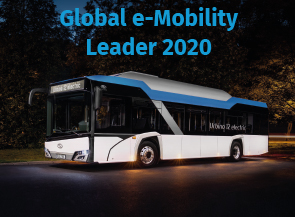 Solaris riceve il premio come leader globale della e-mobility (mobilità elettrica)