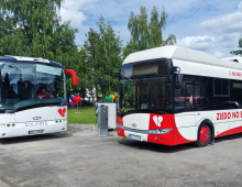 Solaris Urbino 8.9 LE electric bus, a mobile blood collection station